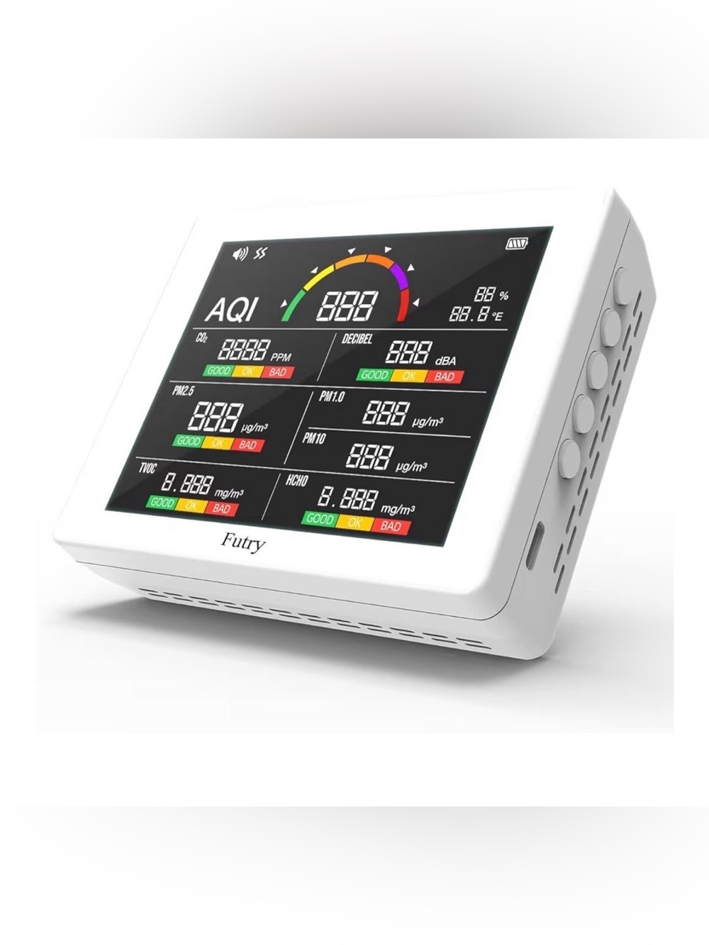 Futry Air Quality Monitor - White